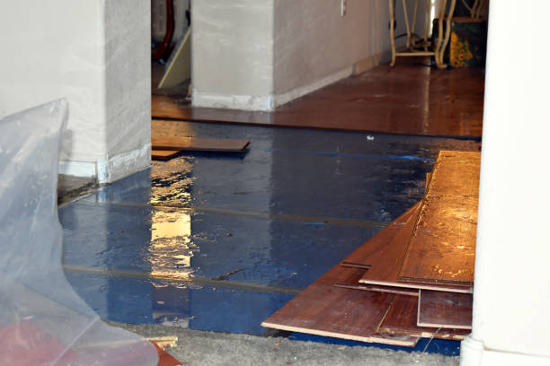 Professional Basement Flood Cleanup technician working in Union City, PA
